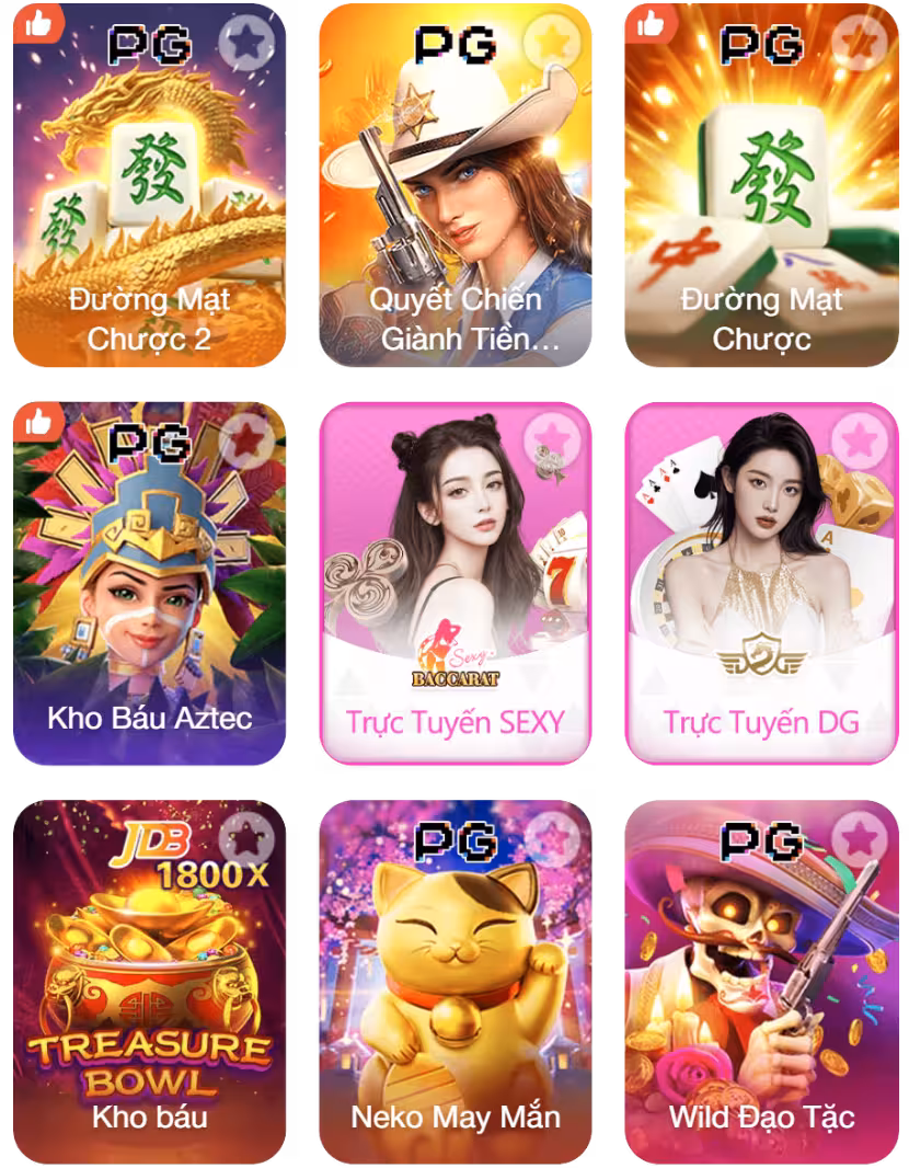 Các trò chơi hot tại 18333A